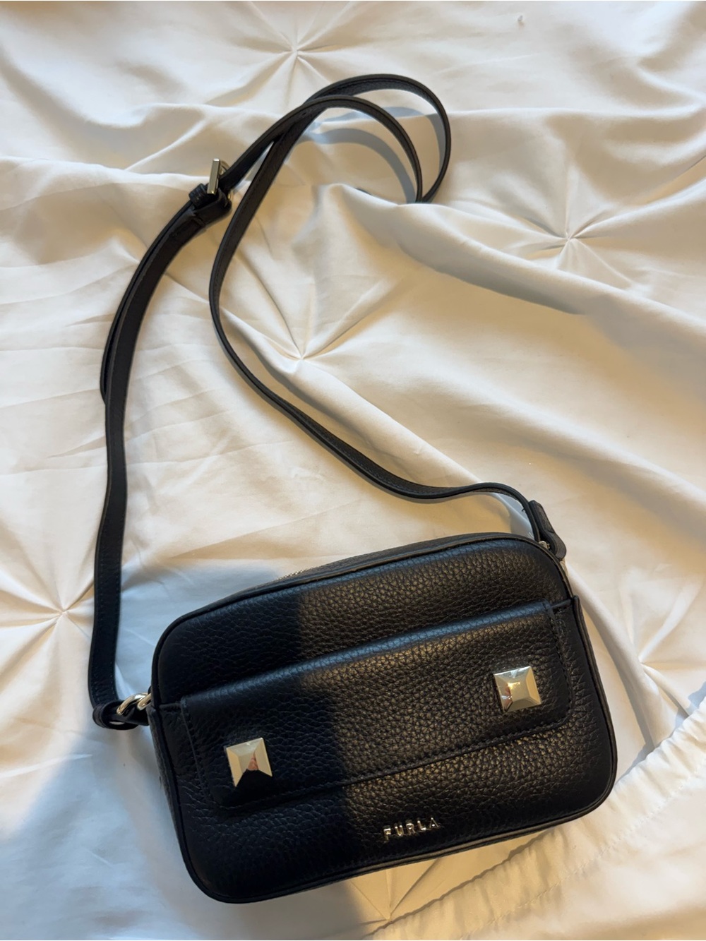 Authentic Furla Leather Crossbody Bag